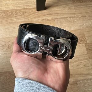 Men’s Ferragamo Belt / Size 30-36 / Reversible Black and Brown
